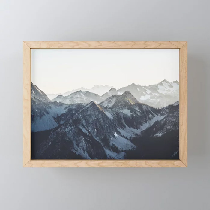 Mountain Mood Framed Mini Print | Home Office Art Ideas